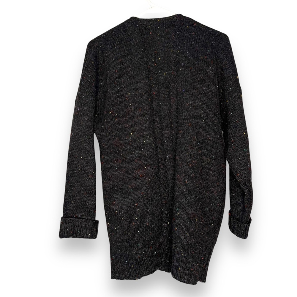 Vintage 100% Shetland Wool Sweater Size Medium Purple Speckled Retro 80s - Picture 2 of 6